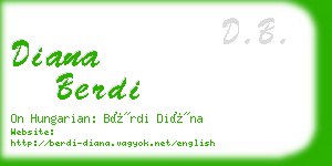 diana berdi business card